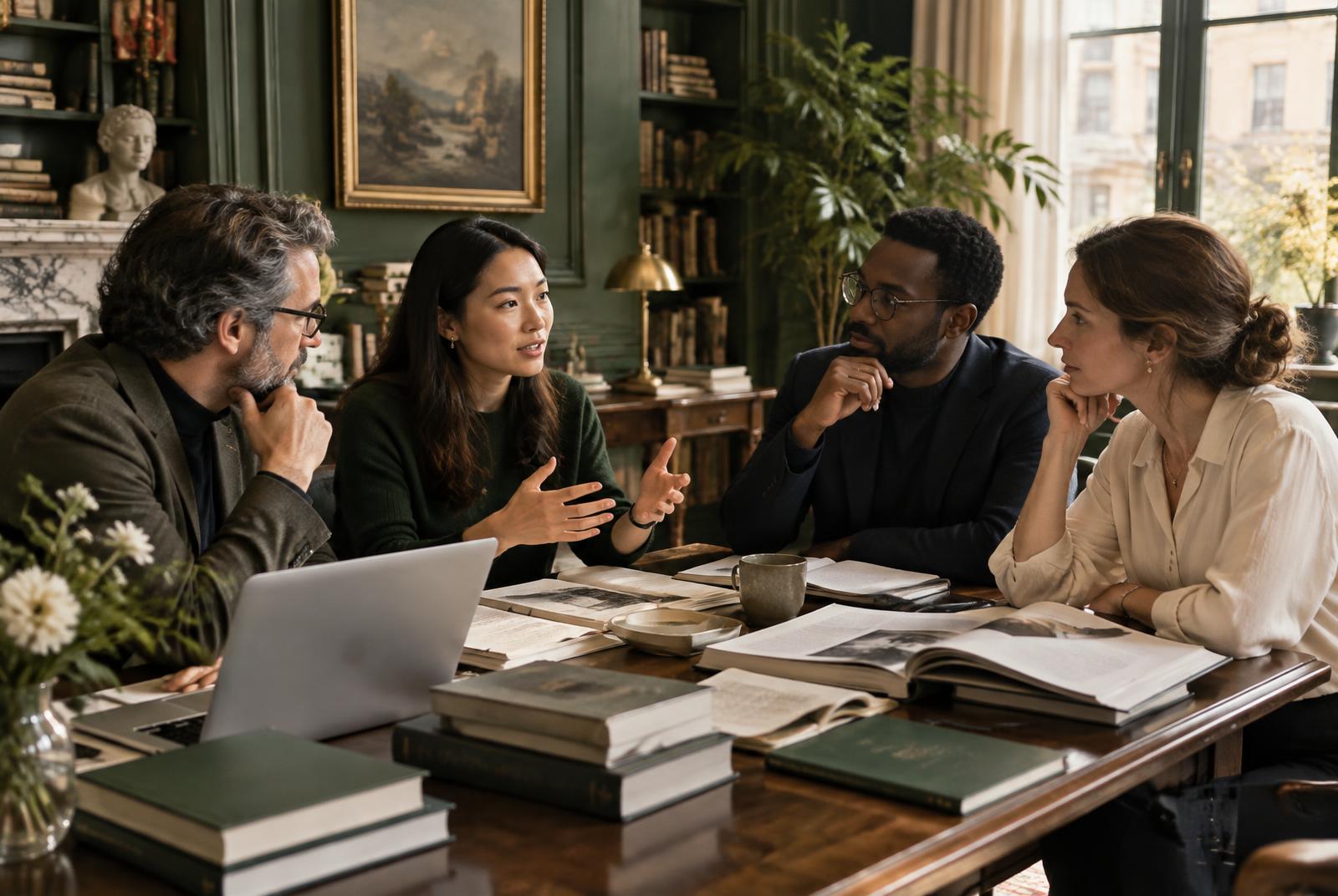 Editors and writers in literary conversation